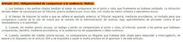 citación judicial