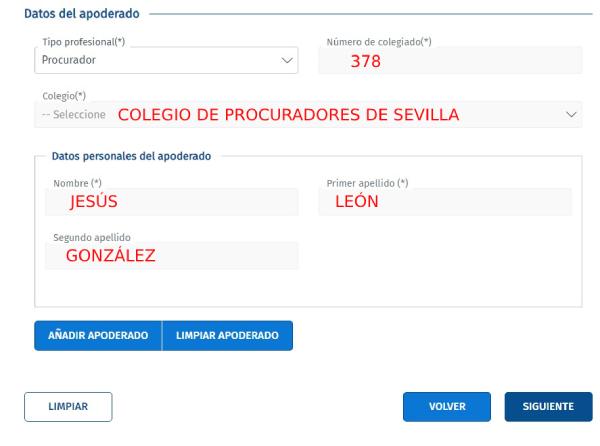 DATOS PROCURADOR