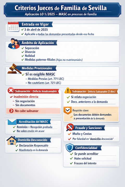 criterios de los jueces de familia